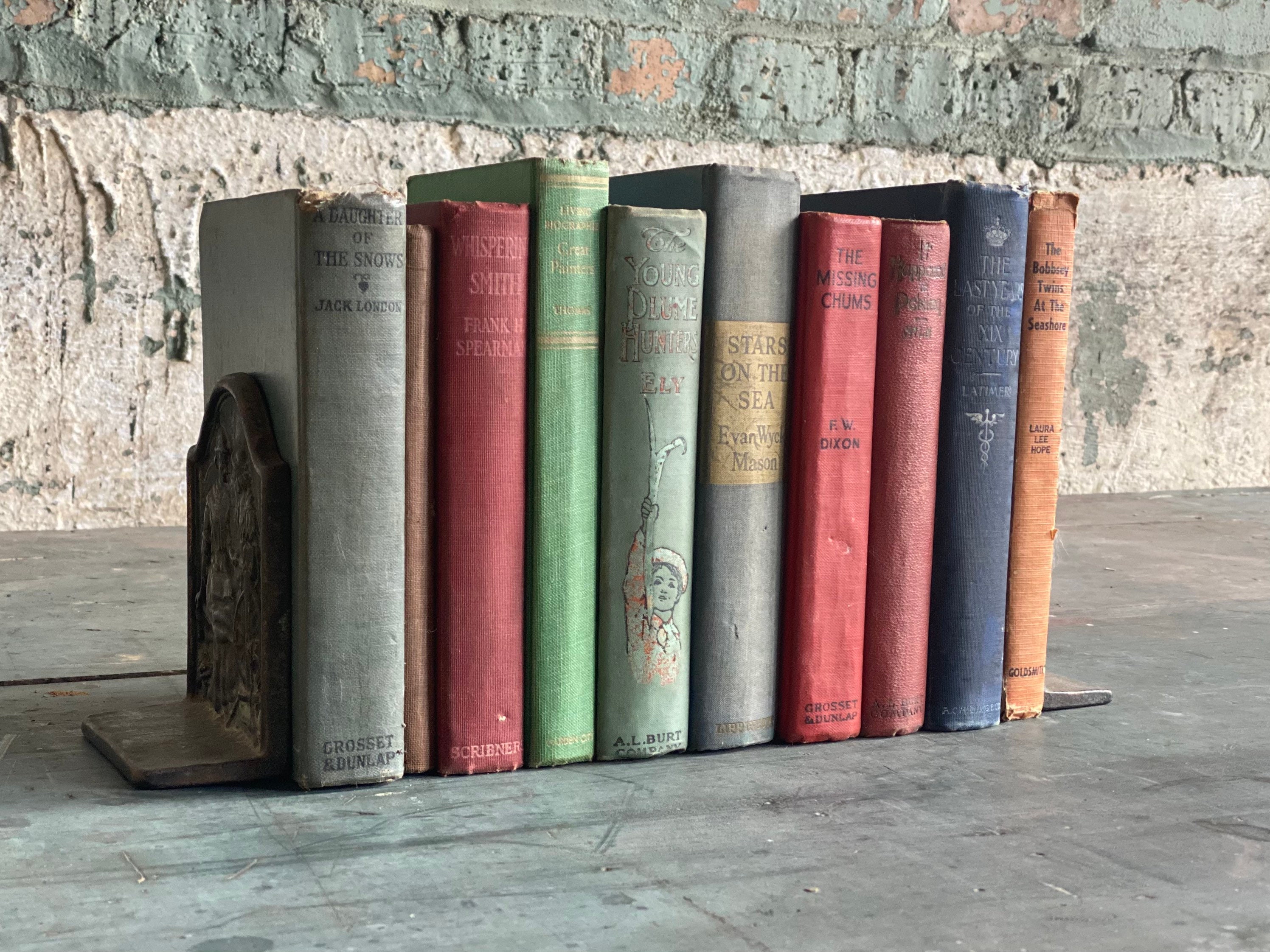 Lot of 10 Antique Books for Design & Display Etsy