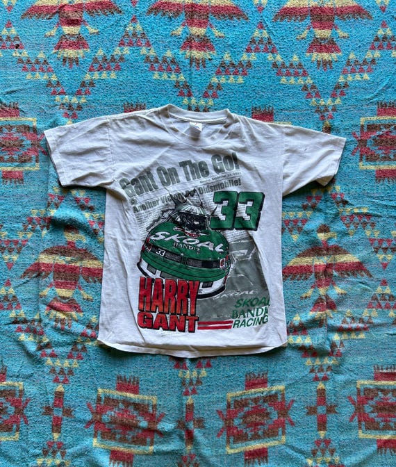 Gant, Vintage 1991 Harry Gant On The Go Racing T Shirt