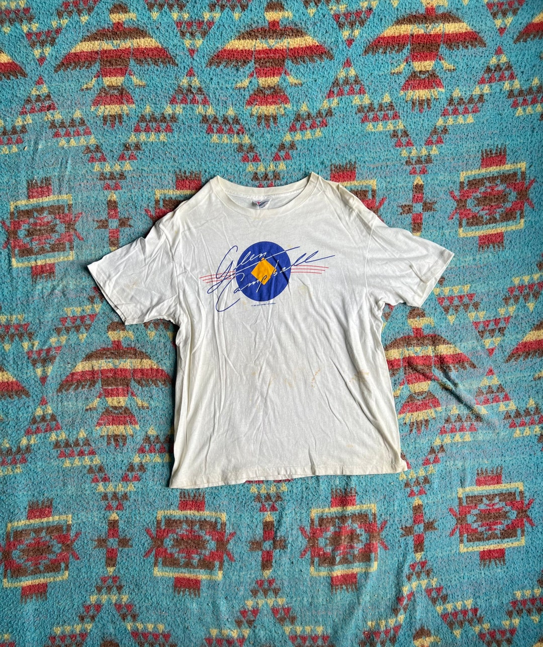 T-shirt Glen Campbell 1975 Tour - Toutes Tailles S à 5XL - Neuf Avec étiquettes - Unisexe