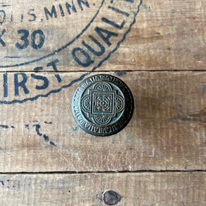 1880s Brass Door Knob Salvaged Hardware H-22200