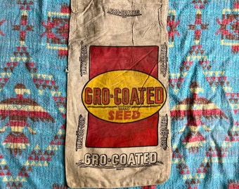 Vintage Gro-Coated Double Sided Seed Sack