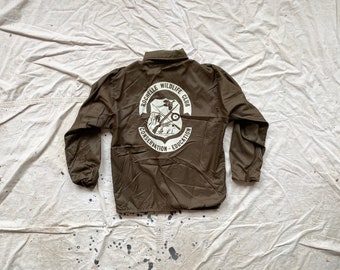 Vintage Aristo Jac Rochelle Wildlife Club Lined Satin Jacket