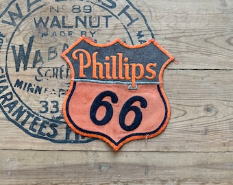 Vintage Phillips 66 Chain Stitch Service Station Patch