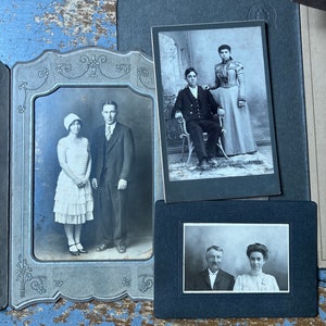 Photographie Ancienne Encadrée – Couple élégant – Tirage Vintage