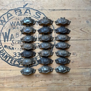 Set of 21 Cast Iron Drawer Pulls image 1