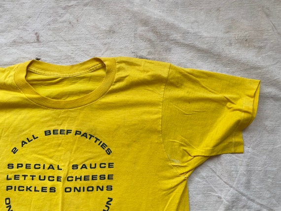 Vintage 1980s McDonalds Burger Recipe Tee Shirt - image 2