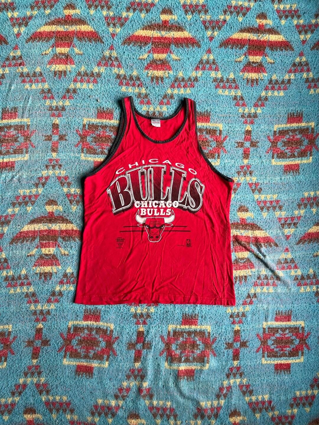 90s ビンテージ NBA Chicago Bulls レッド タンクジャージ 23 Michael Jordan Chicago Bulls Vintage Nike Tank Jersey