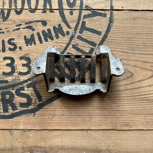 1890s Cast Iron Victorian Apothecary Drawer Pull image 3