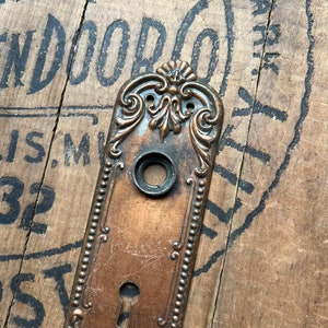 Salvaged Victorian Pressed Door Plate image 3