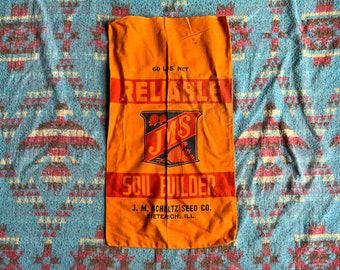 Vintage Reliable JM Schultz Seed Co Dieterich, IL Seed Sack