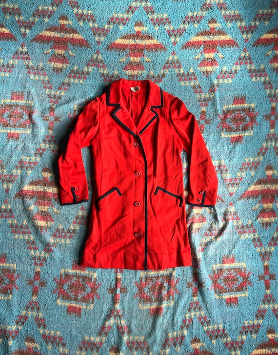 Vintage 1960s Butte Knit Wool Jacket
