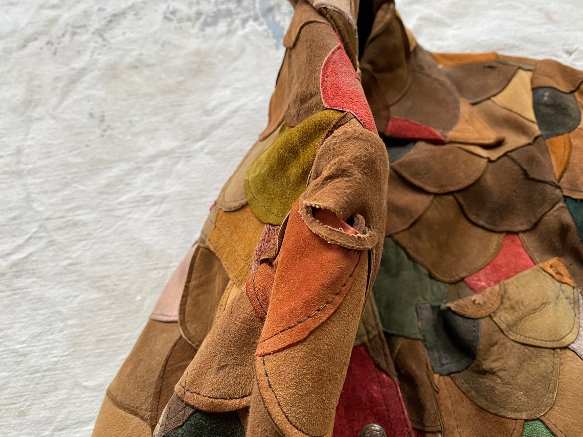 Vintage Leathercraft Process of America Scalloped Jacket Etsy
