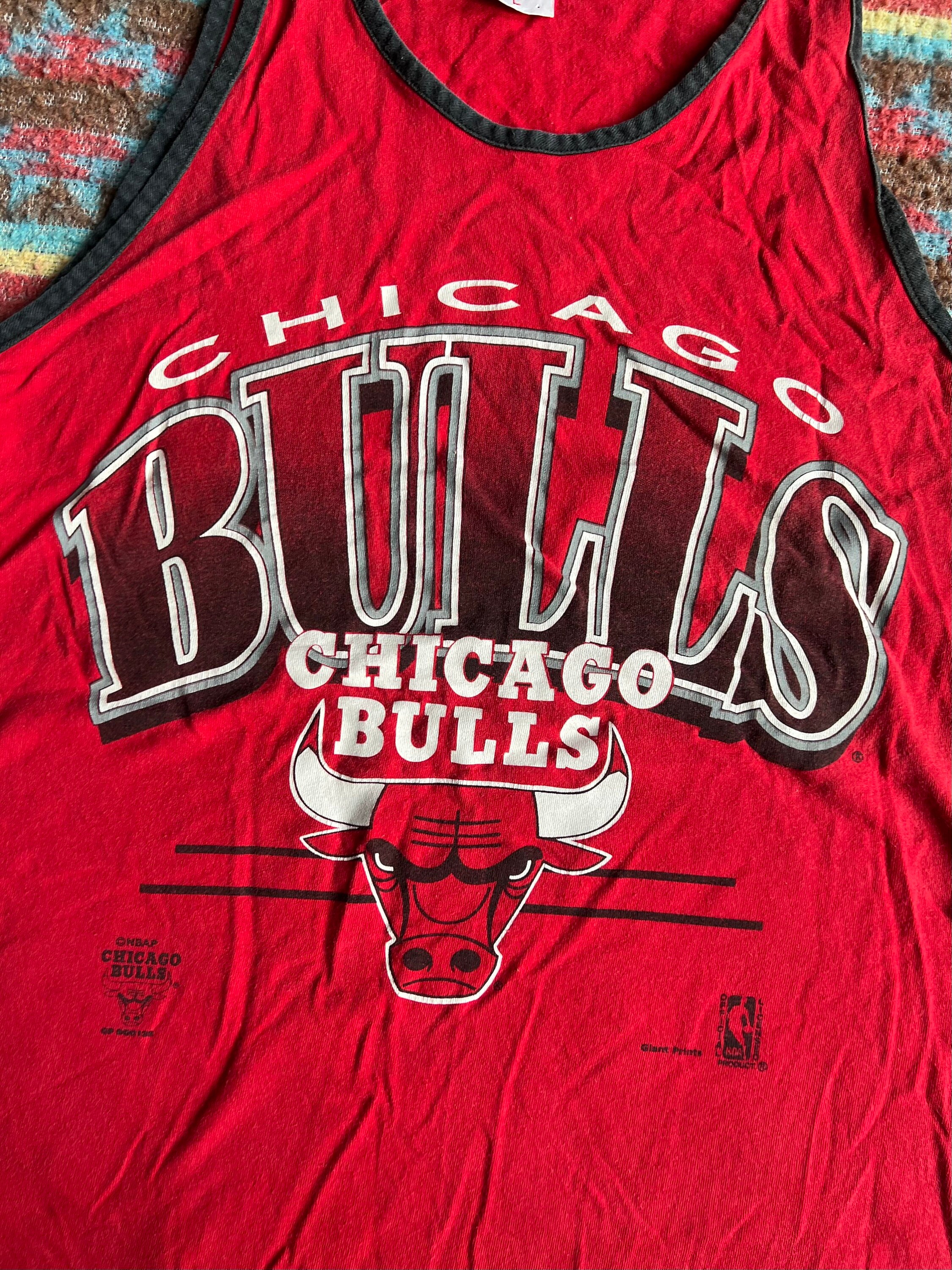 90s ビンテージ NBA Chicago Bulls レッド タンクジャージ 90s ビンテージ NBA Chicago Bulls レッド タンクジャージ
