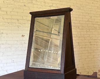 Antique 1920s Oak Shoe Store Mirror - Etsy