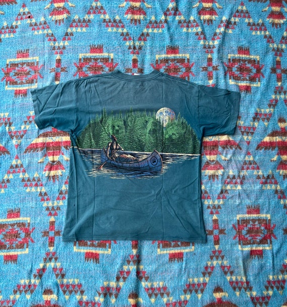 Vintage 1990s Thrashed Boundary Waters Native Ame… - image 7