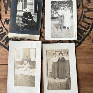 20 Antique RPPC Real Picture Postcard Photo Lot image 6