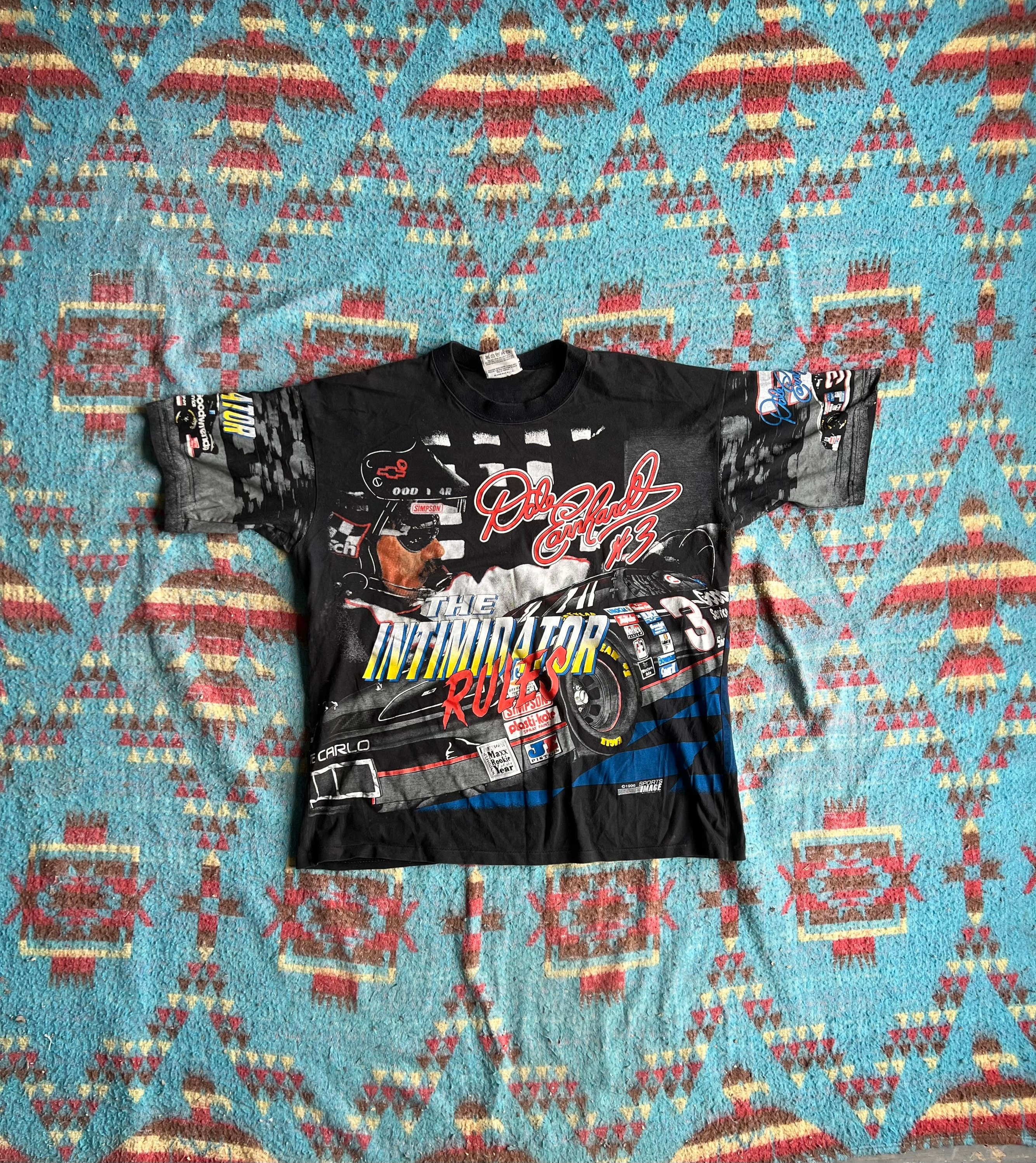 Vintage 1996 AOP Dale Earnhardt the Intimidator Chase T Shirt - Etsy