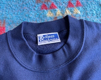 90s ENDLESS DESIGNS USスウェット Vintage 90's / Endless Designs / Women's Large / Navy