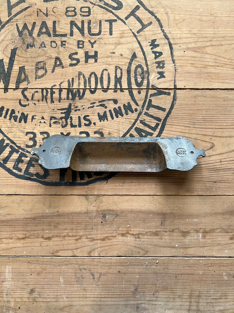 1890s Reading Hardware Monandock Building Chicago Cast Iron Door Drop Letter Mail Slot Bild 5