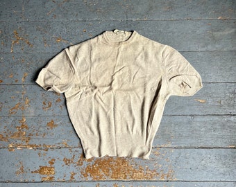 1950s Haymaker Cashmere Short Sleeve Sweater