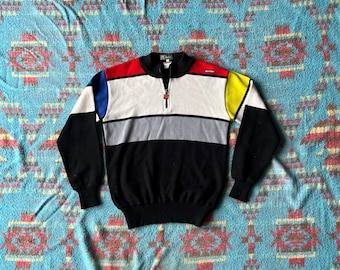 Vintage 80s Santini Skiing Wool Sweater
