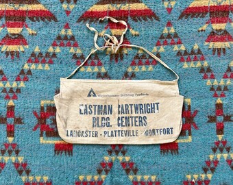 Vintage Eastman Cartwright Lumber Co Nail Apron Wisconsin Textile