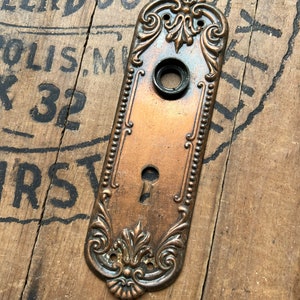 Salvaged Victorian Pressed Door Plate image 2