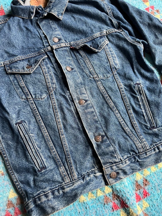 Vintage Levi’s Denim Trucker Jacket 57508-0218 Ma… - image 3