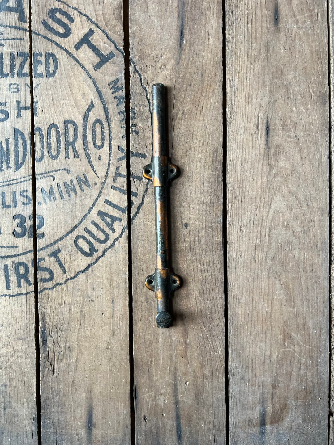 Antique Flashed Copper Door Latch Salvaged Hardware Etsy