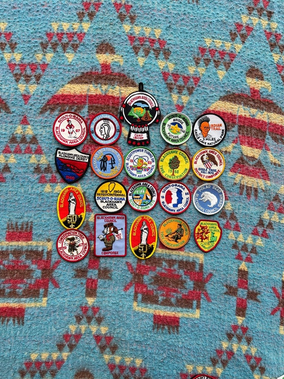 20 Vintage Blackhawk Area Council Boy Scout Patch… - image 1