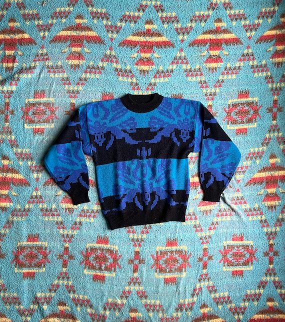 Vintage 80s Permit Symmetrical Crewneck Sweater