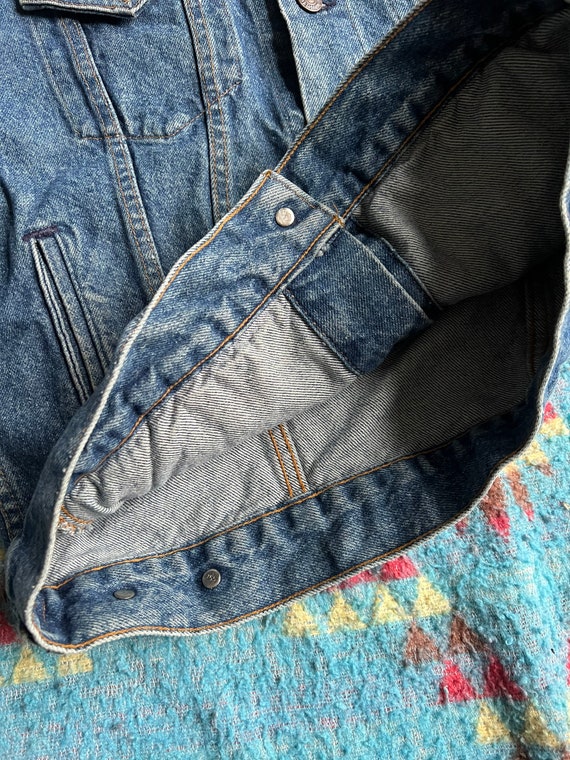 Vintage Levi’s Denim Trucker Jacket 57508-0218 Ma… - image 8