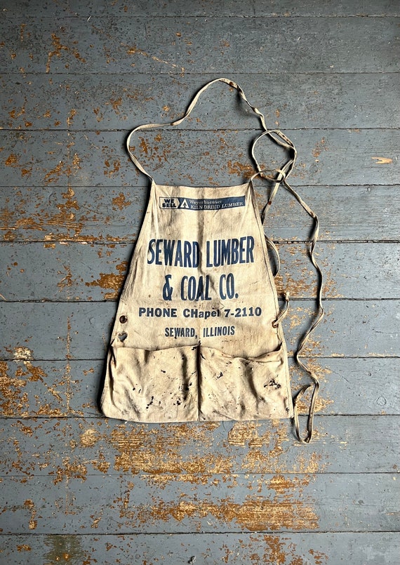 Vintage Seward Lumber & Coal Nail Apron Seward, IL - Etsy
