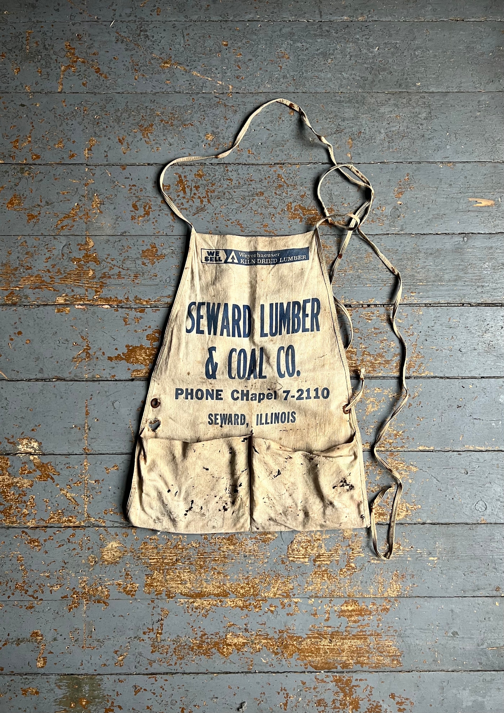Vintage Seward Lumber & Coal Nail Apron Seward, IL - Etsy