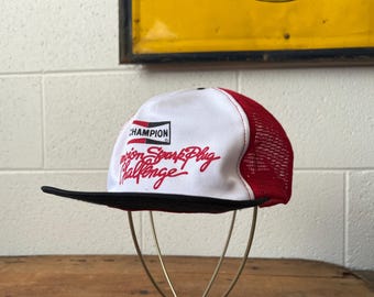 Vintage Snapback Champion Spark Plug Hat Racing Made in USA - Etsy
