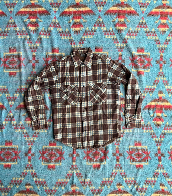 Vintage 70s Penney’s Plaid Flannel Shirt - image 1