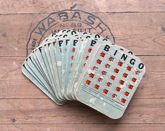 Vintage Lot of 20 1950s Bingo Cards