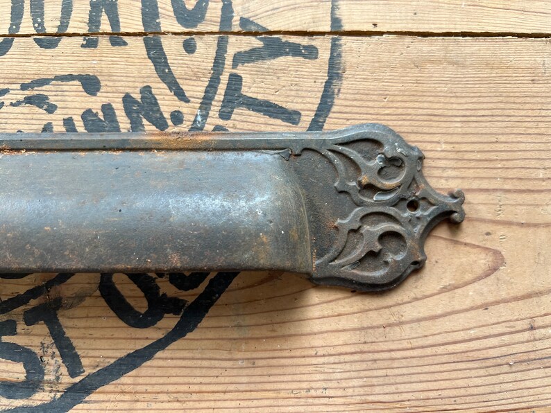 1890s Reading Hardware Monandock Building Chicago Cast Iron Door Drop Letter Mail Slot Bild 3