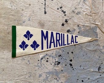 Vintage Marillac High Felt Pennant