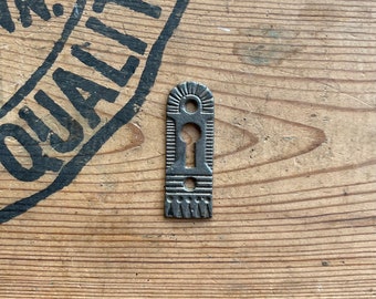 Antique Cast Eastlake Salvaged Door Keyhole Plate