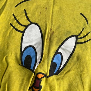 Vintage 90s Thrashed Tweety Six Flags Sweatshirt Bild 4