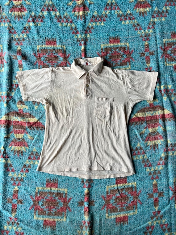 Vintage 1960s Thrashed WT Grant Pennleigh Polo Shirt