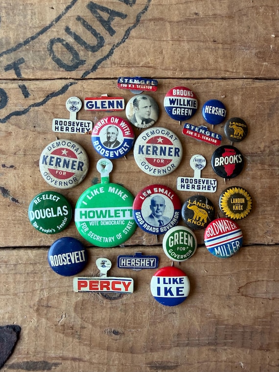 Vintage Political Pinback Lot