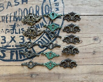 Set of Salvaged Antique Furniture Keyholes