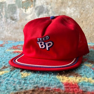 Vintage BP Feeds Snapback Farm Hat image 2