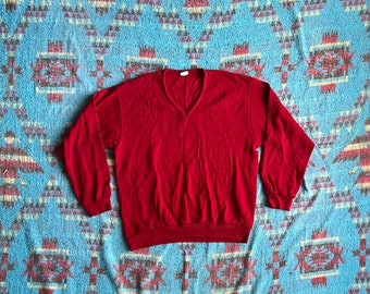 Vintage 1970s Champion V-Neck Sweater