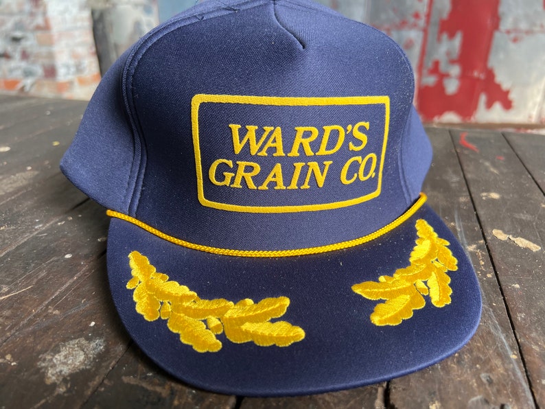 Vintage Wards Grain Co Snapback Farm Hat image 2