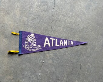 Vintage Atlanta Federal Prison Felt Souvenir Pennant 'we Hang