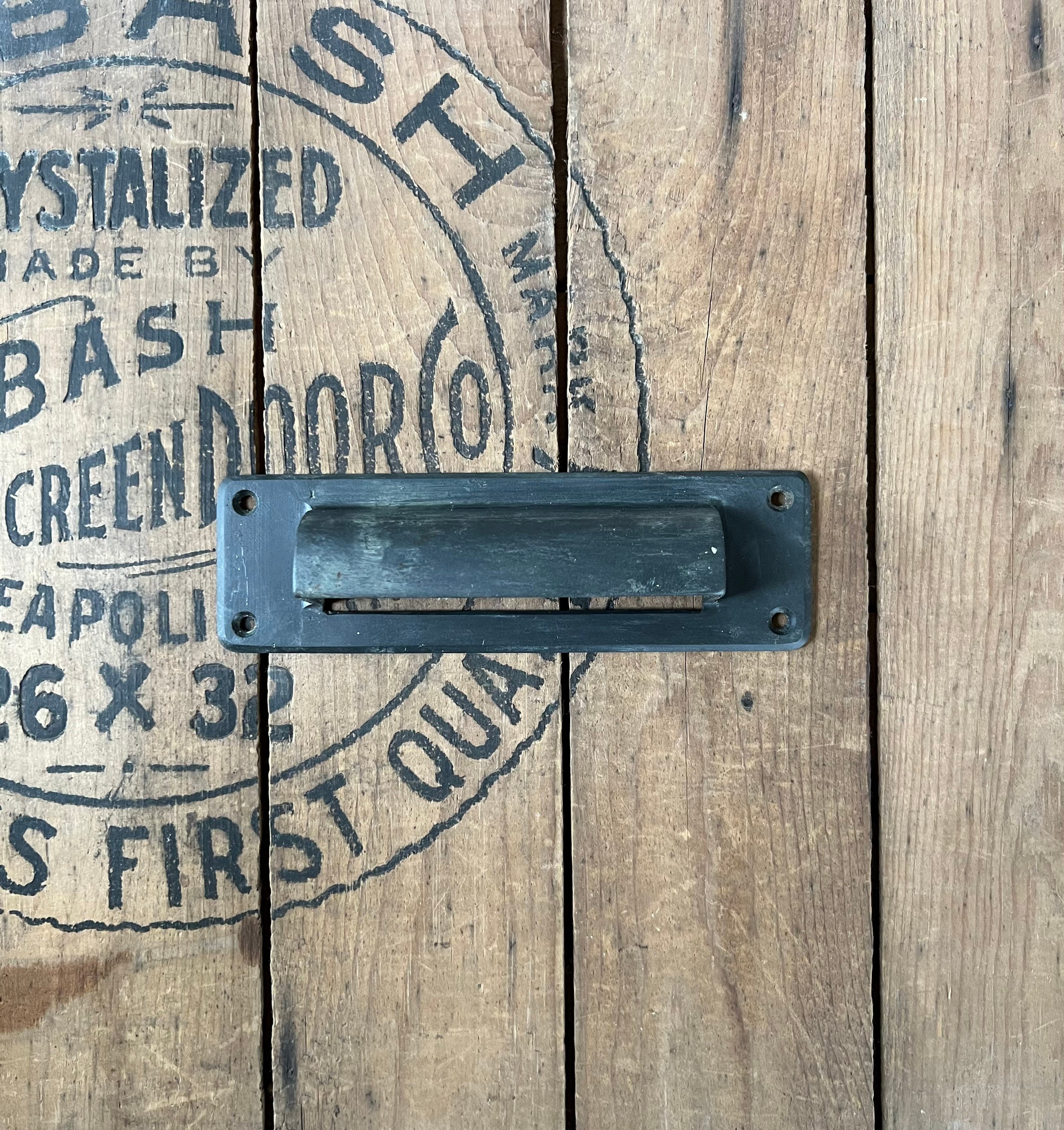 Antique Black Cast Iron Letter Slot with Egg and Dart Edge, Antique Le –  Peoria Architectural Salvage