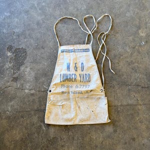 Vintage Lumber Yard Apron - Etsy Vintage Lumber Yard Apron - Etsy